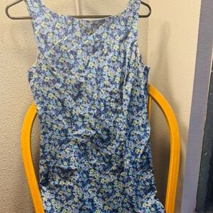 Express World Brand Blue Flower Dress